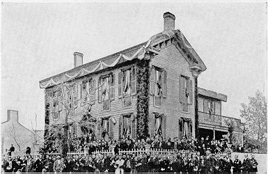 Lincoln Home after the President's assassination (courtesy National Park Service)